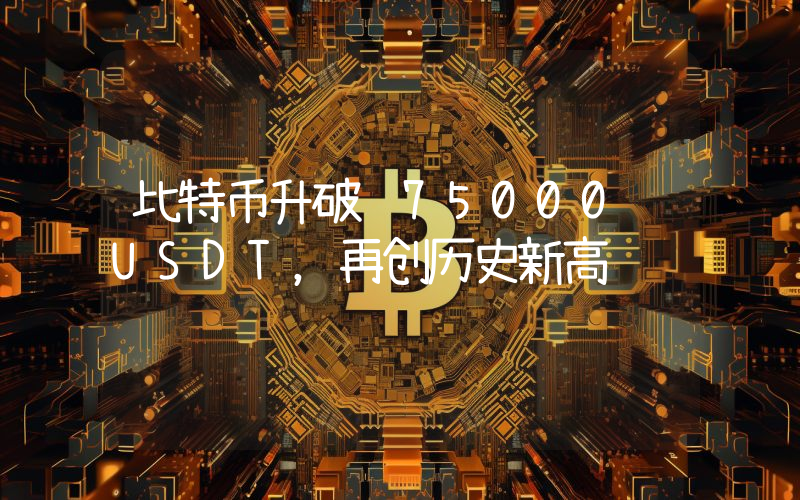 比特币升破 75000 USDT,再创历史新高