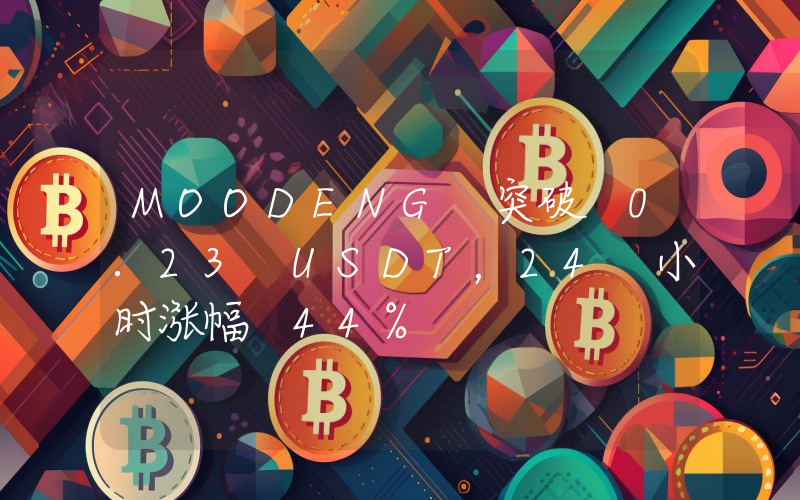 MOODENG 突破 0.23 USDT,24 小时涨幅 44%