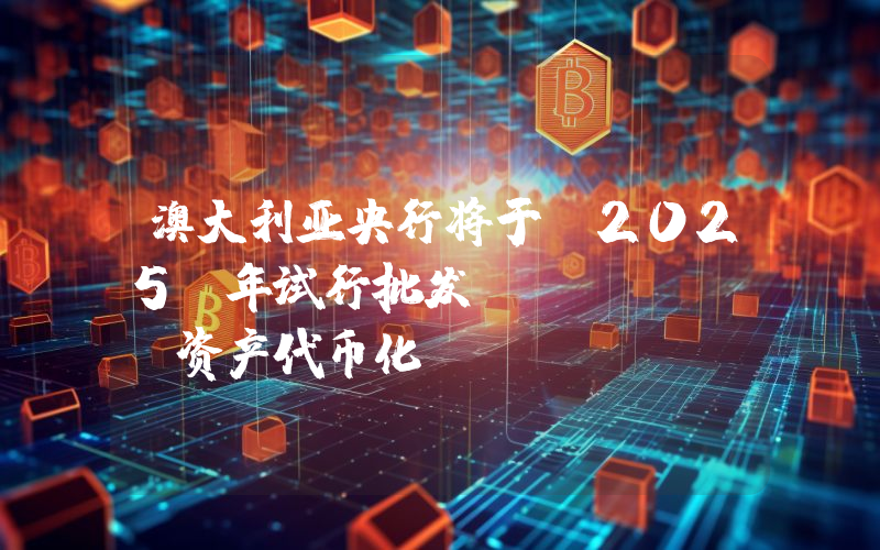 澳大利亚央行将于 2025 年试行批发 CBDC 及资产代币化