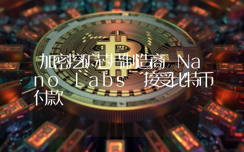 加密挖矿芯片制造商 Nano Labs 接受比特币付款