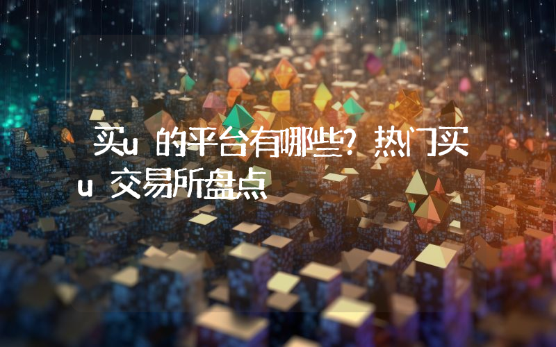 买u的平台有哪些？热门买u交易所盘点