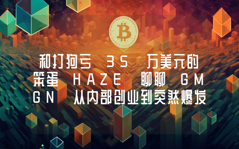 和打狗亏 35 万美元的笨蛋 HAZE 聊聊 GMGN 从内部创业到突然爆发