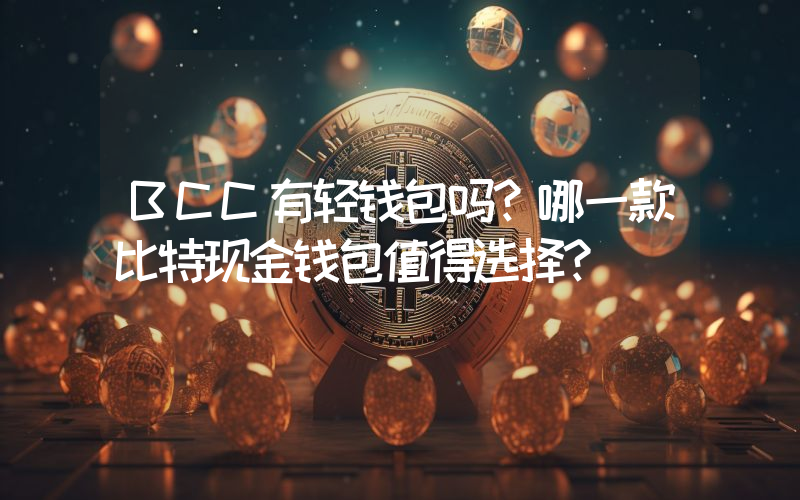 BCC有轻钱包吗?哪一款比特现金钱包值得选择?