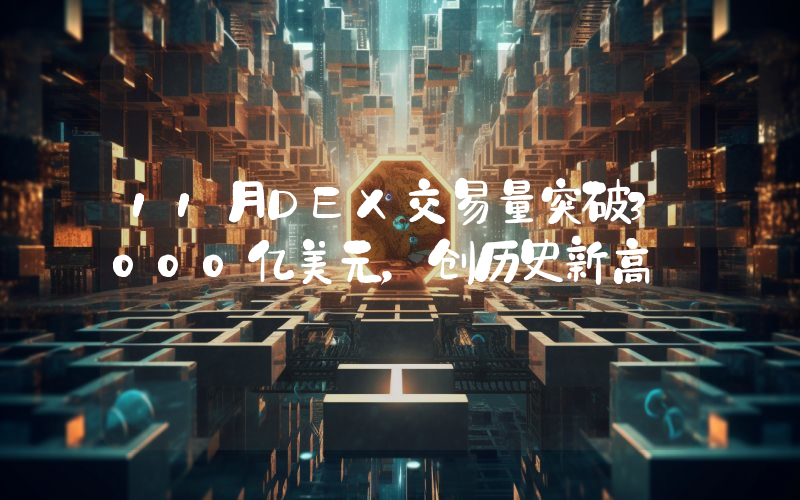 11月DEX交易量突破3000亿美元,创历史新高