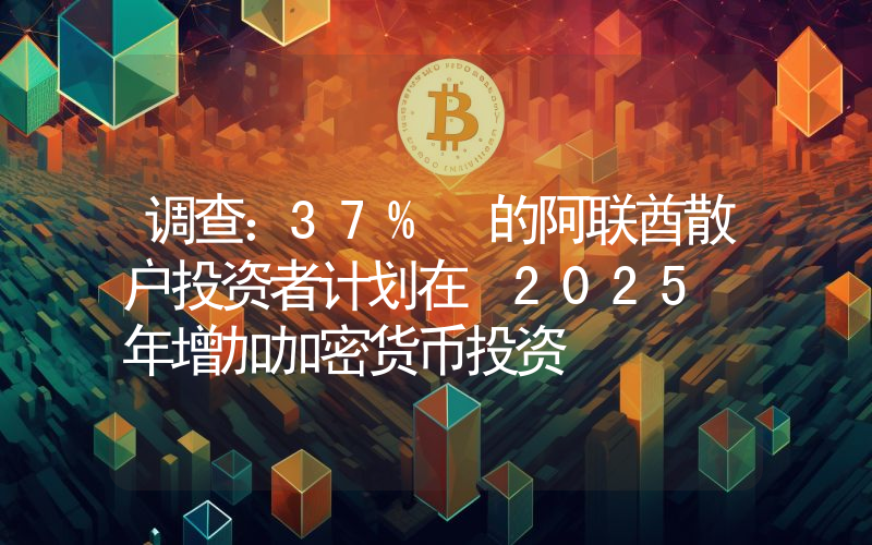 调查:37% 的阿联酋散户投资者计划在 2025 年增加加密货币投资