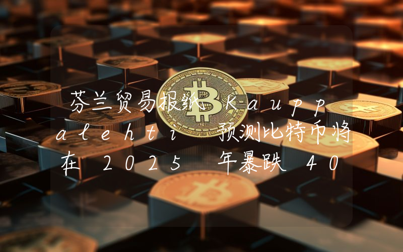 芬兰贸易报纸 Kauppalehti 预测比特币将在 2025 年暴跌 40%