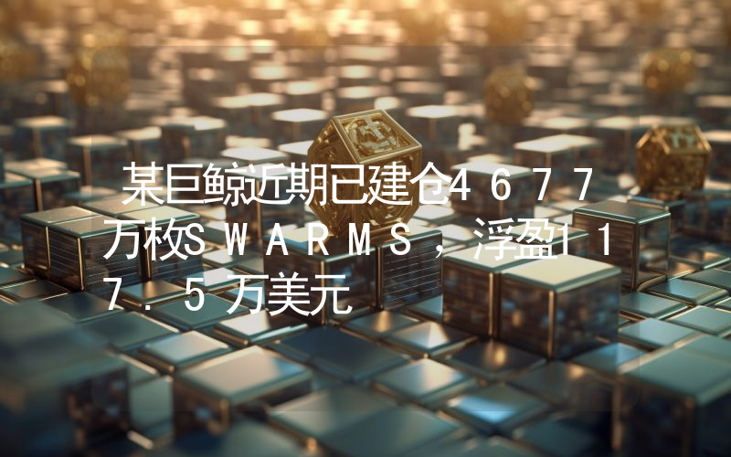 某巨鲸近期已建仓4677万枚SWARMS,浮盈117.5万美元