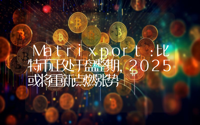 Matrixport:比特币正处于盘整期,2025或将重新点燃涨势