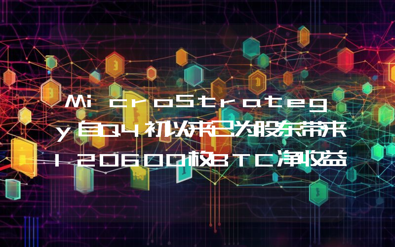 MicroStrategy自Q4初以来已为股东带来120600枚BTC净收益