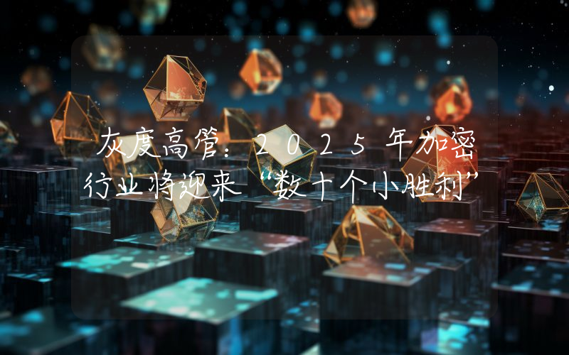 灰度高管:2025年加密行业将迎来“数十个小胜利”