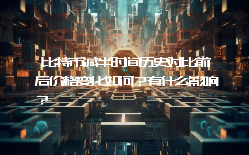 比特币减半时间历史对比前后价格变化如何？有什么影响？