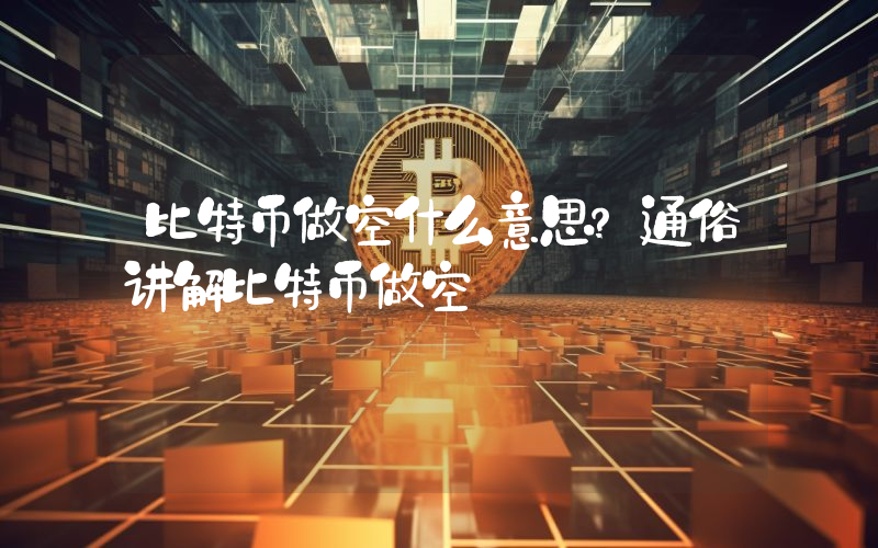 比特币做空什么意思？通俗讲解比特币做空