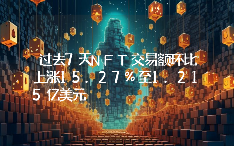 过去7天NFT交易额环比上涨15.27%至1.215亿美元