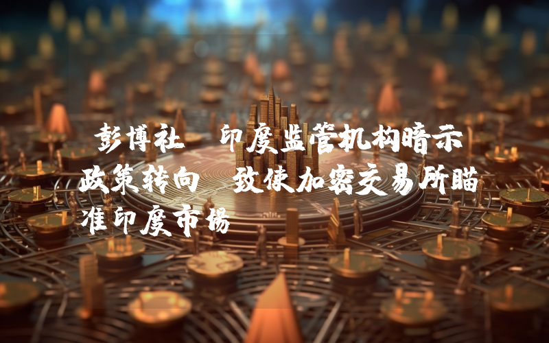 彭博社：印度监管机构暗示政策转向，致使加密交易所瞄准印度市场