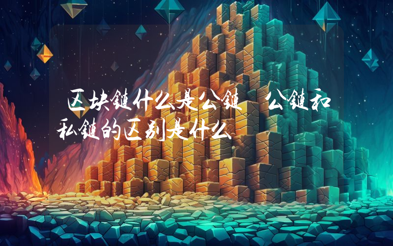 区块链什么是公链 公链和私链的区别是什么