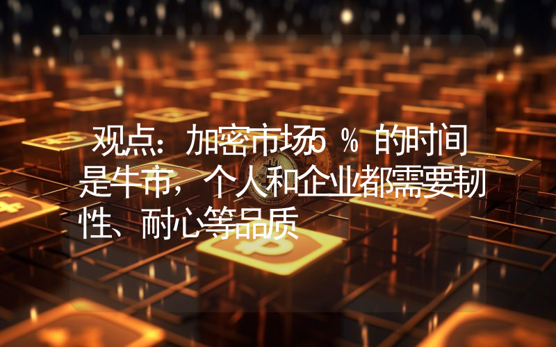 观点:加密市场5%的时间是牛市,个人和企业都需要韧性、耐心等品质