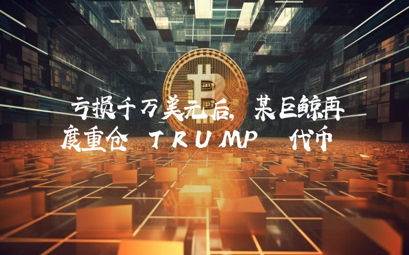 亏损千万美元后,某巨鲸再度重仓 TRUMP 代币