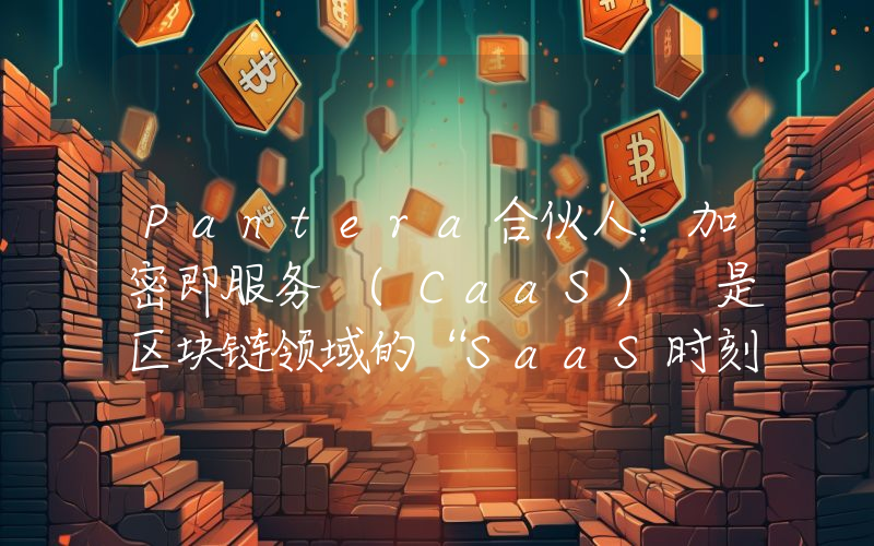 Pantera合伙人：加密即服务 (CaaS) 是区块链领域的“SaaS时刻”