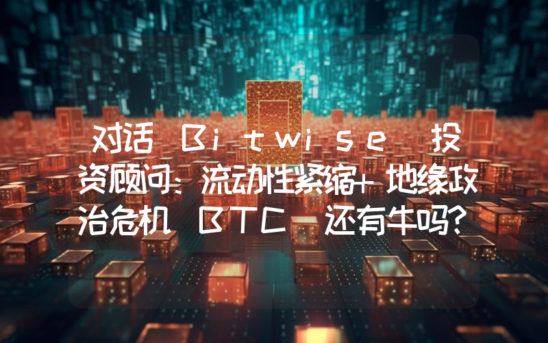 对话 Bitwise 投资顾问：流动性紧缩+地缘政治危机 BTC 还有牛吗？
