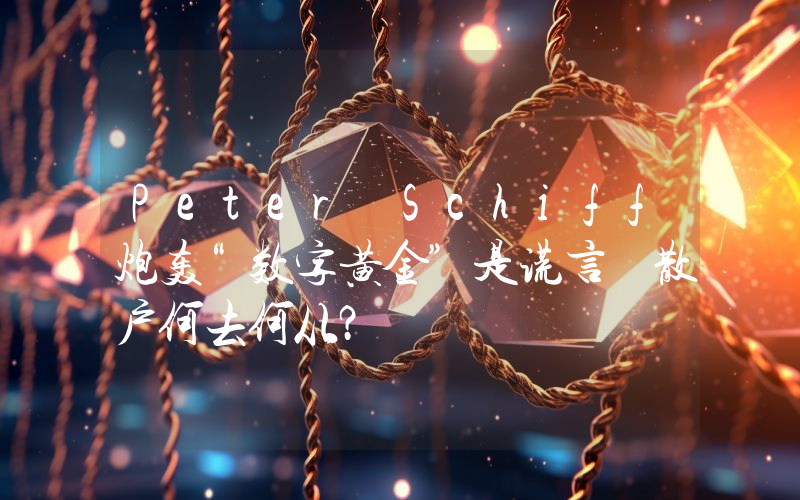 Peter Schiff炮轰“数字黄金”是谎言 散户何去何从？