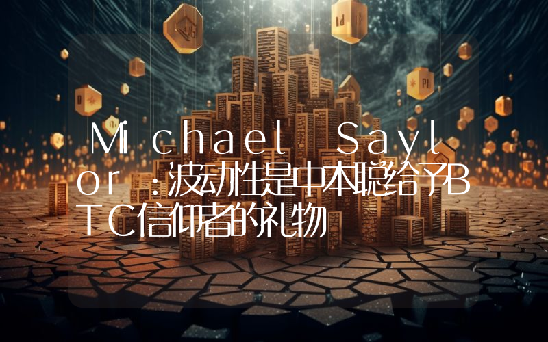 Michael Saylor：波动性是中本聪给予BTC信仰者的礼物