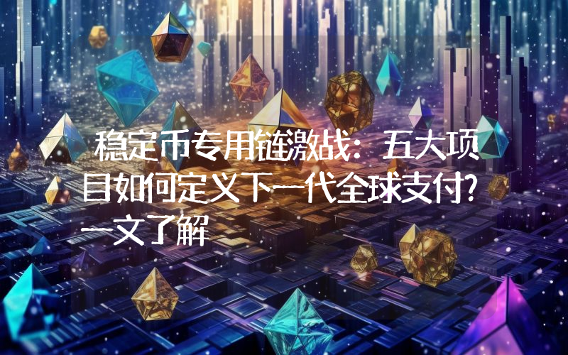 稳定币专用链激战：五大项目如何定义下一代全球支付？一文了解