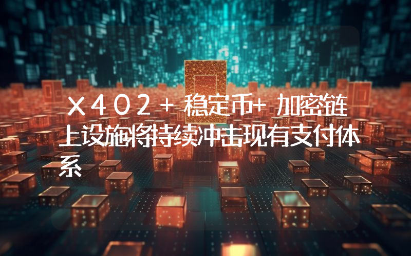 X402+稳定币+加密链上设施将持续冲击现有支付体系