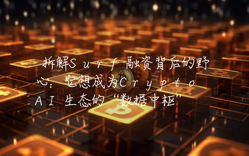 拆解Surf融资背后的野心：它想成为Crypto AI生态的“数据中枢”