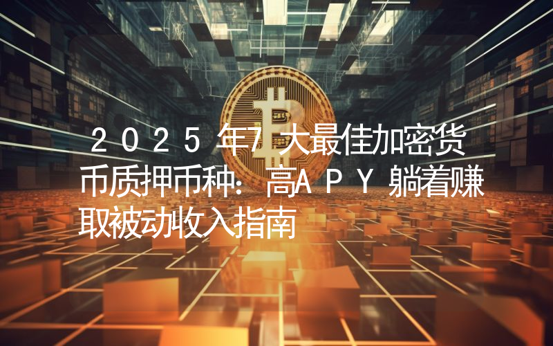 2025年7大最佳加密货币质押币种：高APY躺着赚取被动收入指南