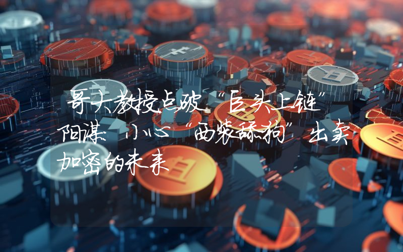 哥大教授点破“巨头上链”阳谋：小心“西装舔狗”出卖加密的未来