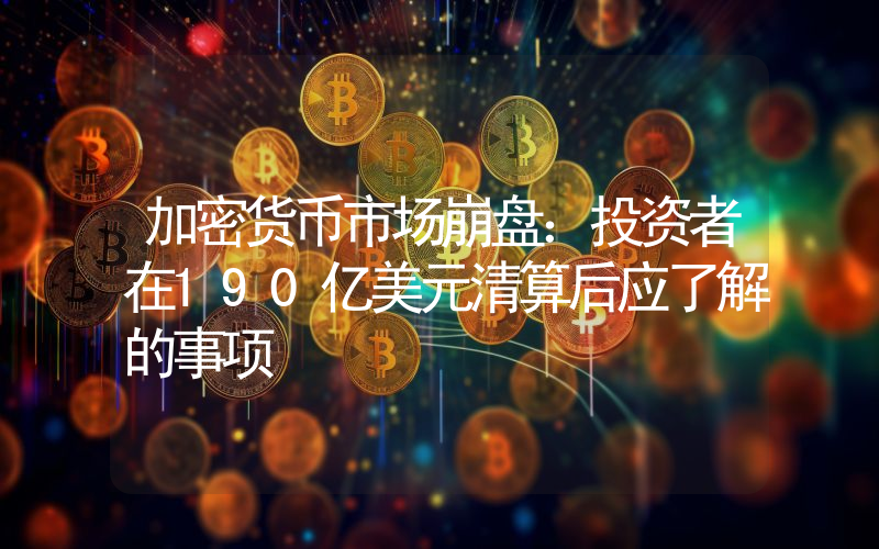 加密货币市场崩盘：投资者在190亿美元清算后应了解的事项